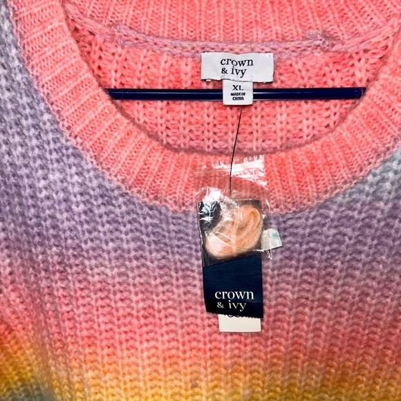 Crown & Ivy multi color sweater - Picture 3 of 3